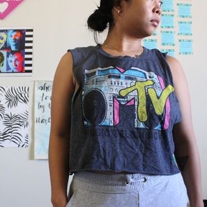 MTV Graphic Crop Tank